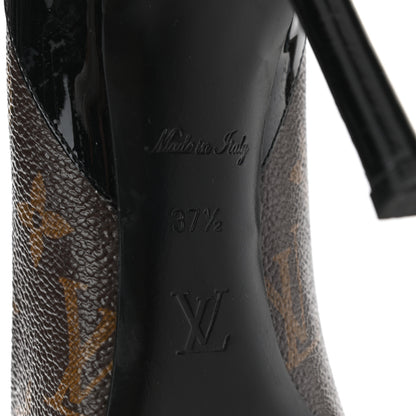 Louis Vuitton Monogram Cherie Pumps 37.5 Black 6 of 9