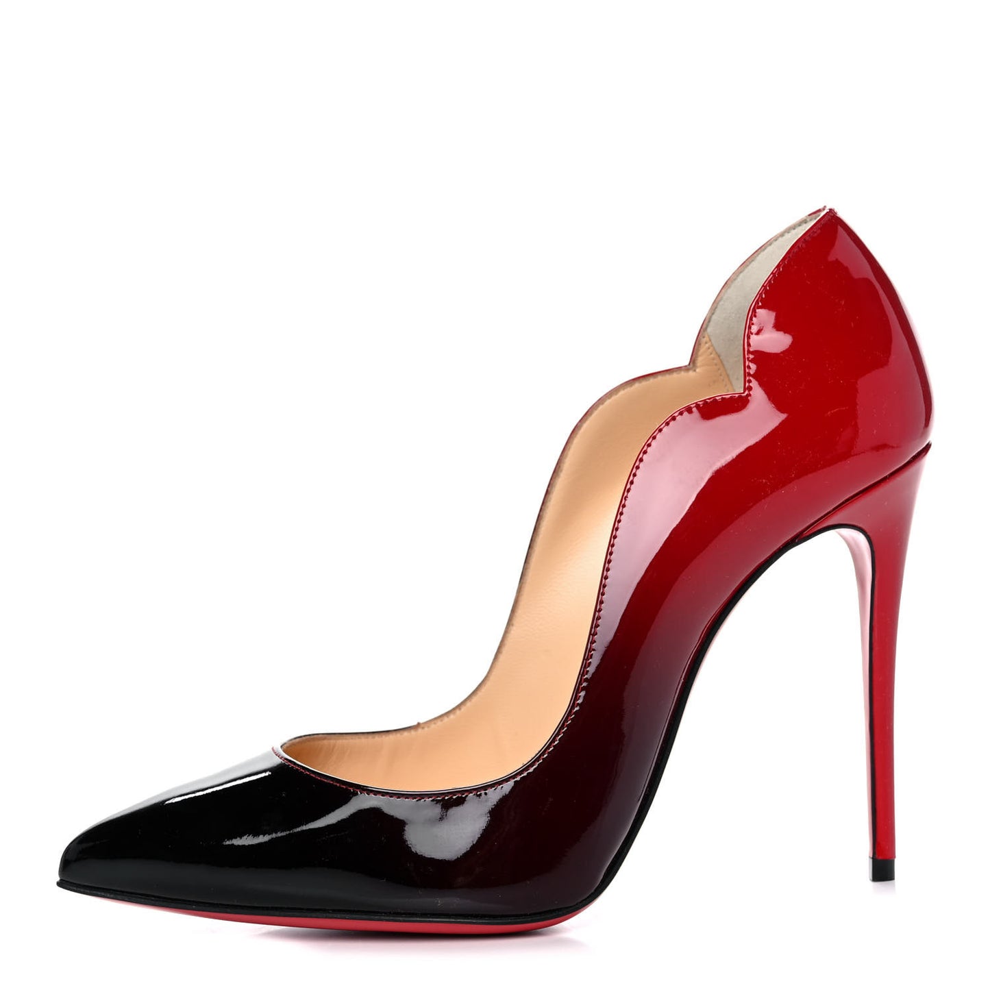 Patent Degrade Hot Chick 100 Pumps 37 Black Red