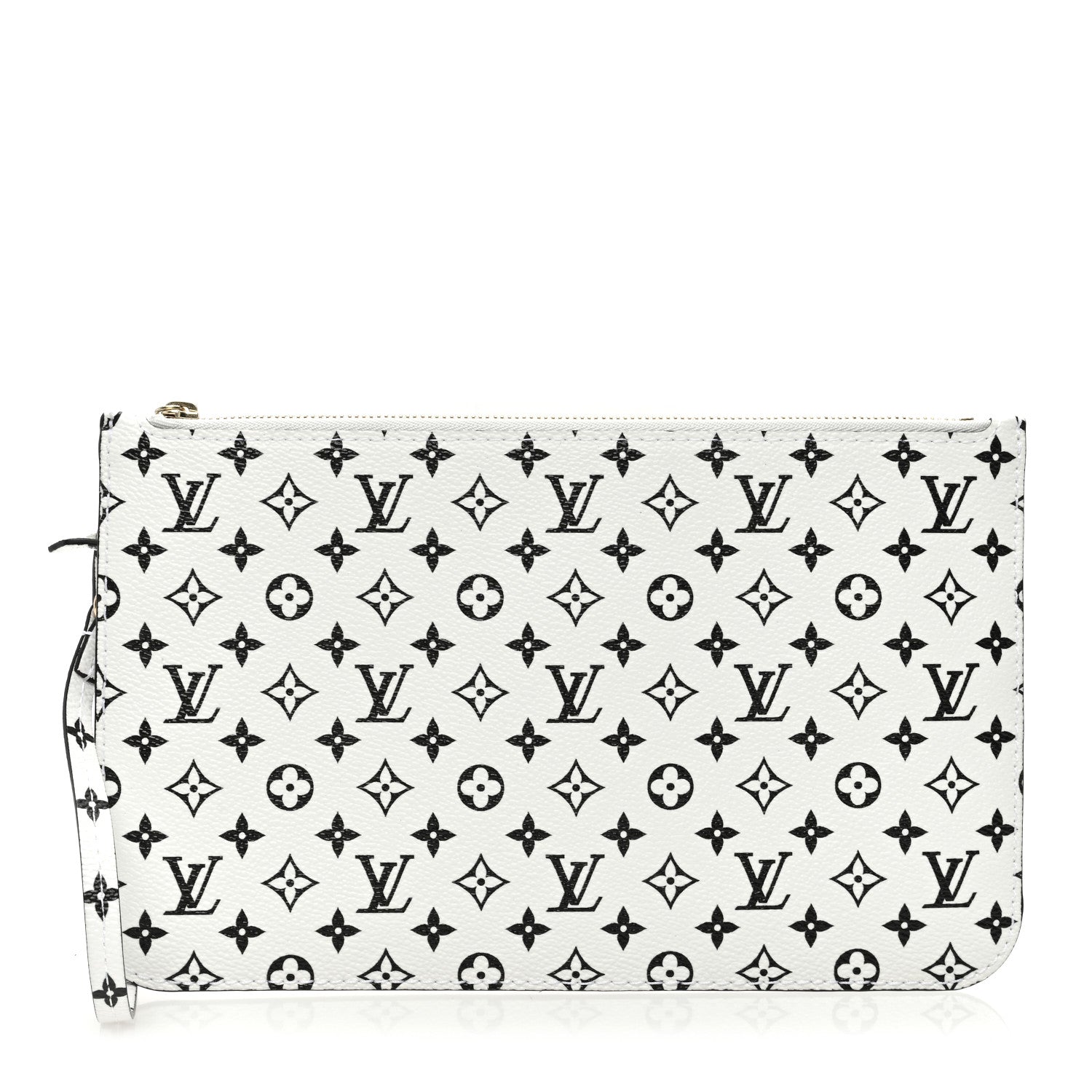Louis Vuitton Monogram Giant Neverfull MM GM Pochette White 1 of 7