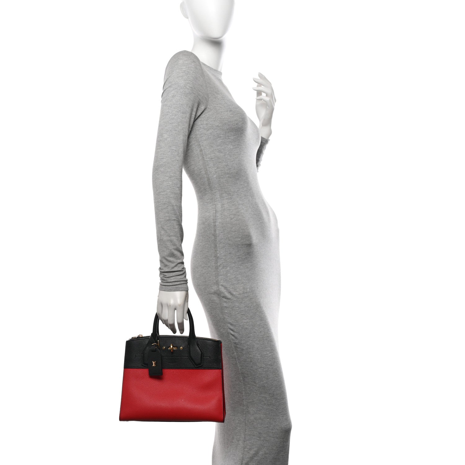 Louis Vuitton Taurillon City Steamer PM Black Rouge 2 of 9