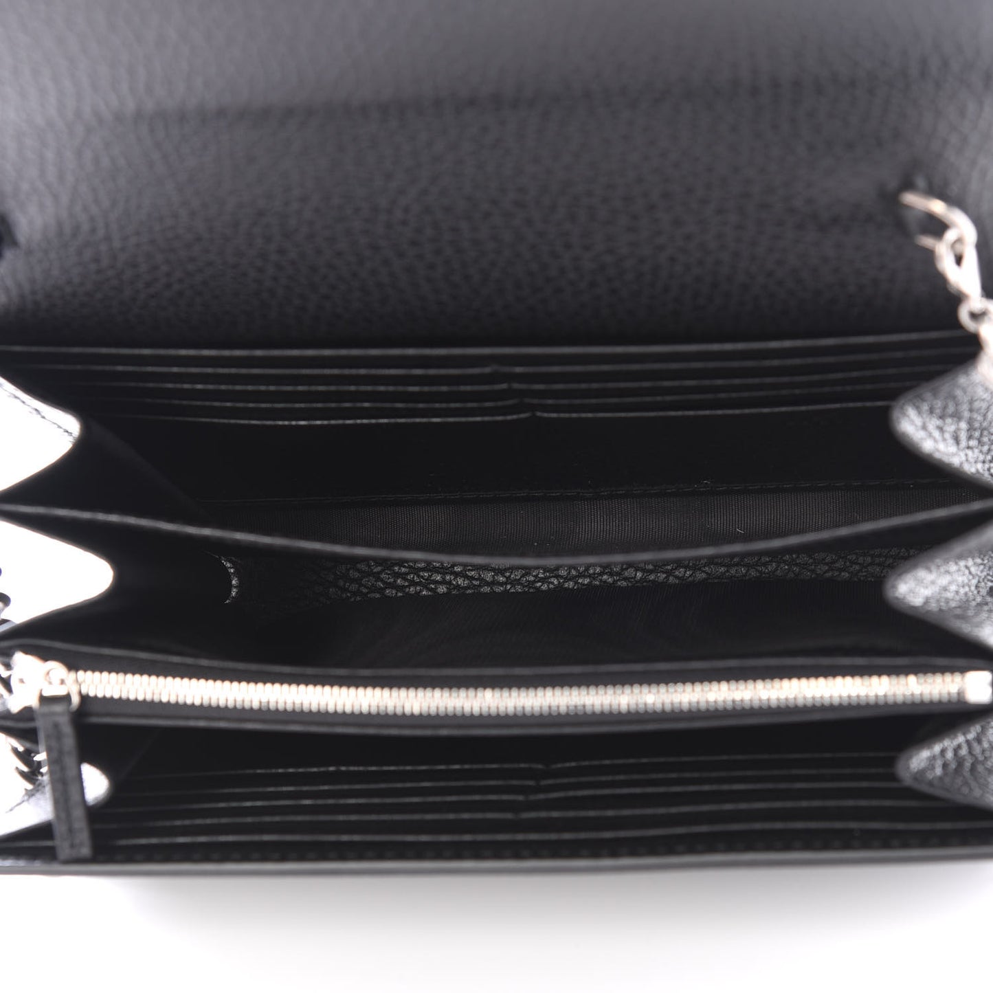 Calfskin Mini Dionysus Chain Wallet Black
