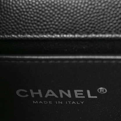 Chanel Caviar Quilted Medium Boy Flap Black 8 of 11