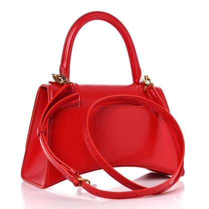 Balenciaga Shiny Box Calfskin Small Hourglass Top Handle Bag Bright Red 3 of 17