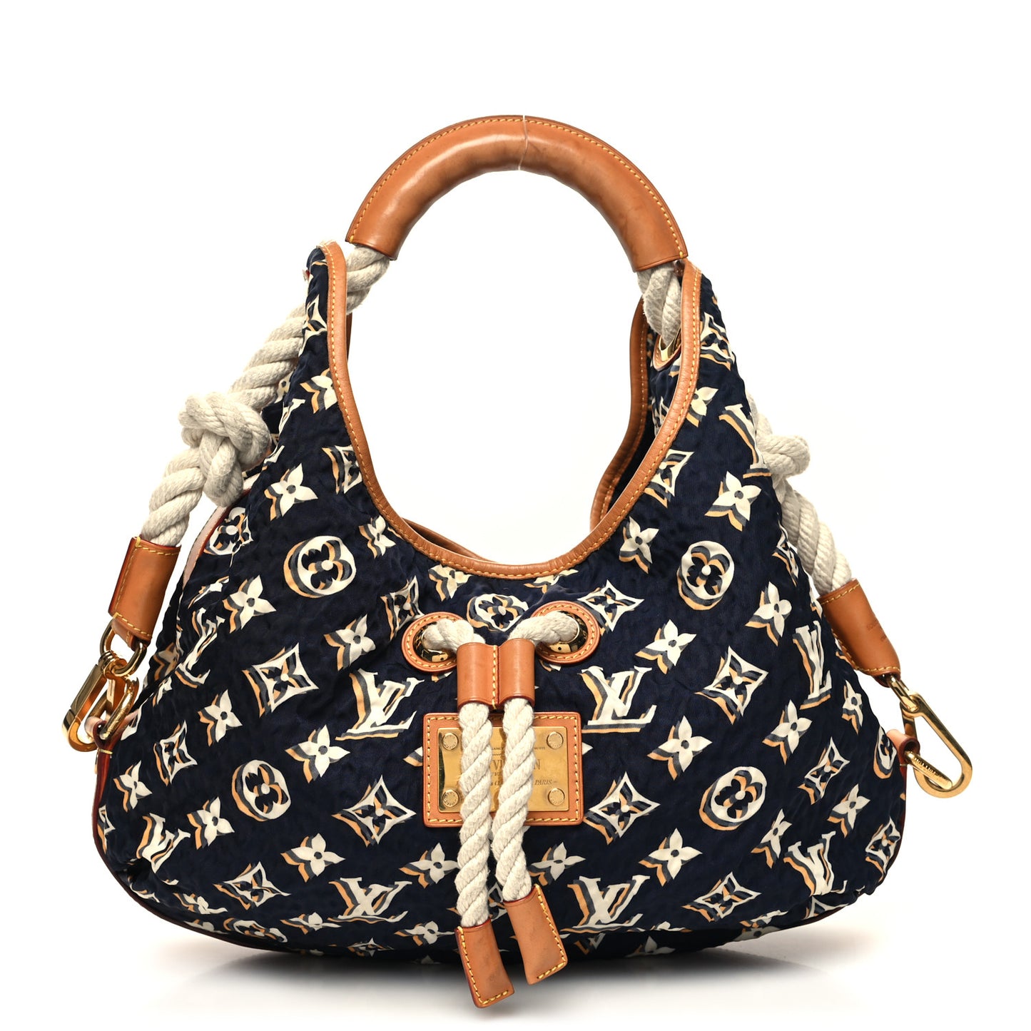 Canvas Monogram Cruise Bulles MM Navy