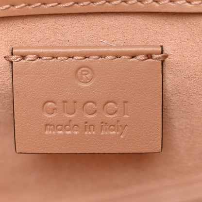 Gucci Calfskin Matelasse Aria Super Mini GG Marmont Shoulder Bag Camelia 6 of 10