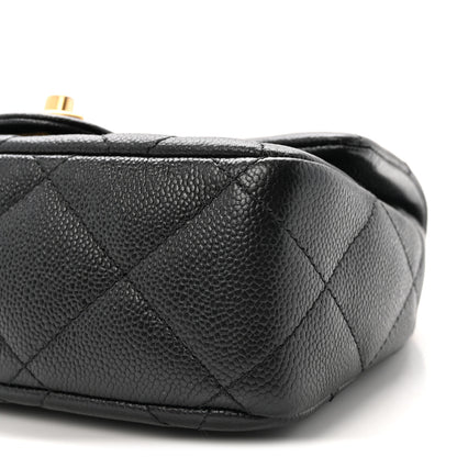Chanel Caviar Quilted Mini Sweetheart Flap Black 10 of 11