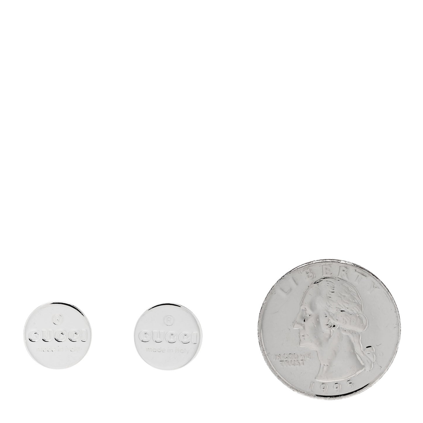 Sterling Silver Round Stud Earrings