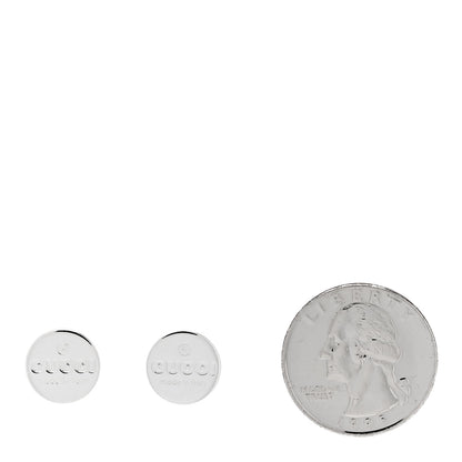 Gucci Sterling Silver Round Stud Earrings 2 of 4