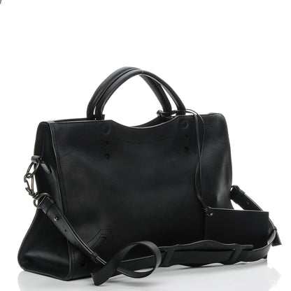 Balenciaga Veau Soyeux Perforated Blackout Hardware City Black 3 of 7