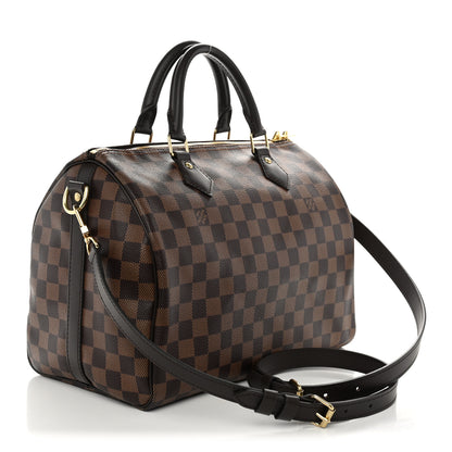 Louis Vuitton Damier Ebene Speedy Bandouliere 30 3 of 10