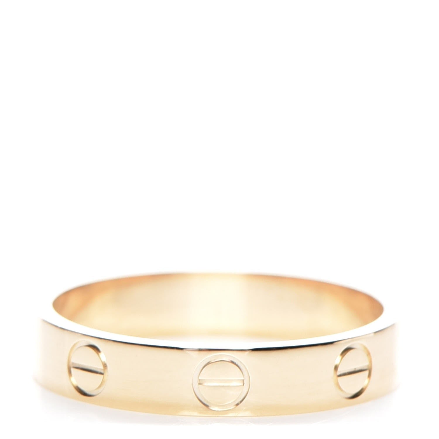 Cartier 18K Yellow Gold 3.5mm LOVE Wedding Band Ring 53 6.25 1 of 5