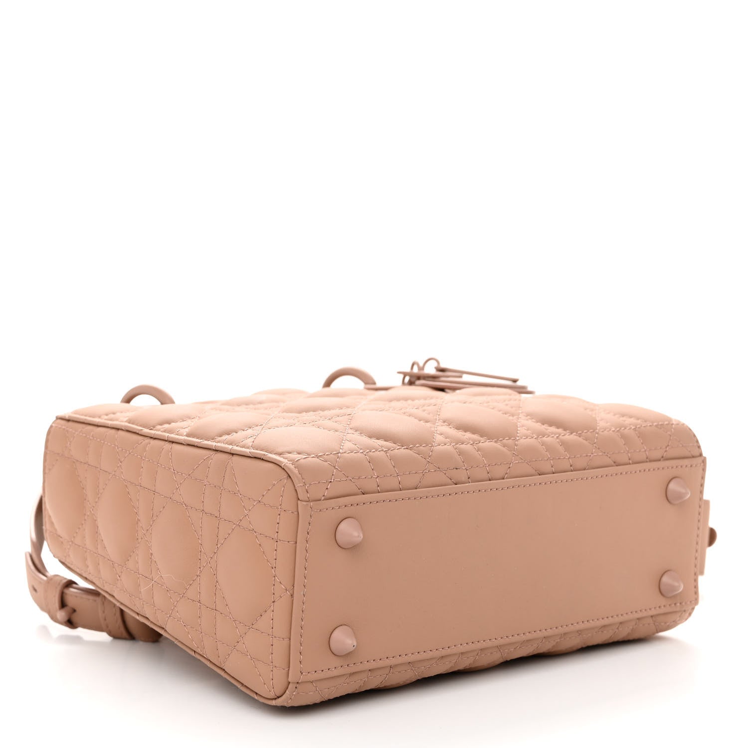 Christian Dior Ultra Matte Calfskin Cannage Small My ABCDior Lady Dior Beige 4 of 9