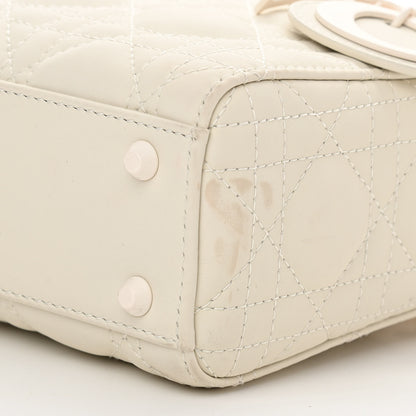 Christian Dior Ultra Matte Calfskin Cannage Mini Lady Dior White 10 of 13