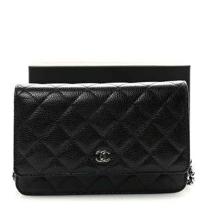 Chanel Caviar Quilted Wallet on Chain WOC Black 12 of 12