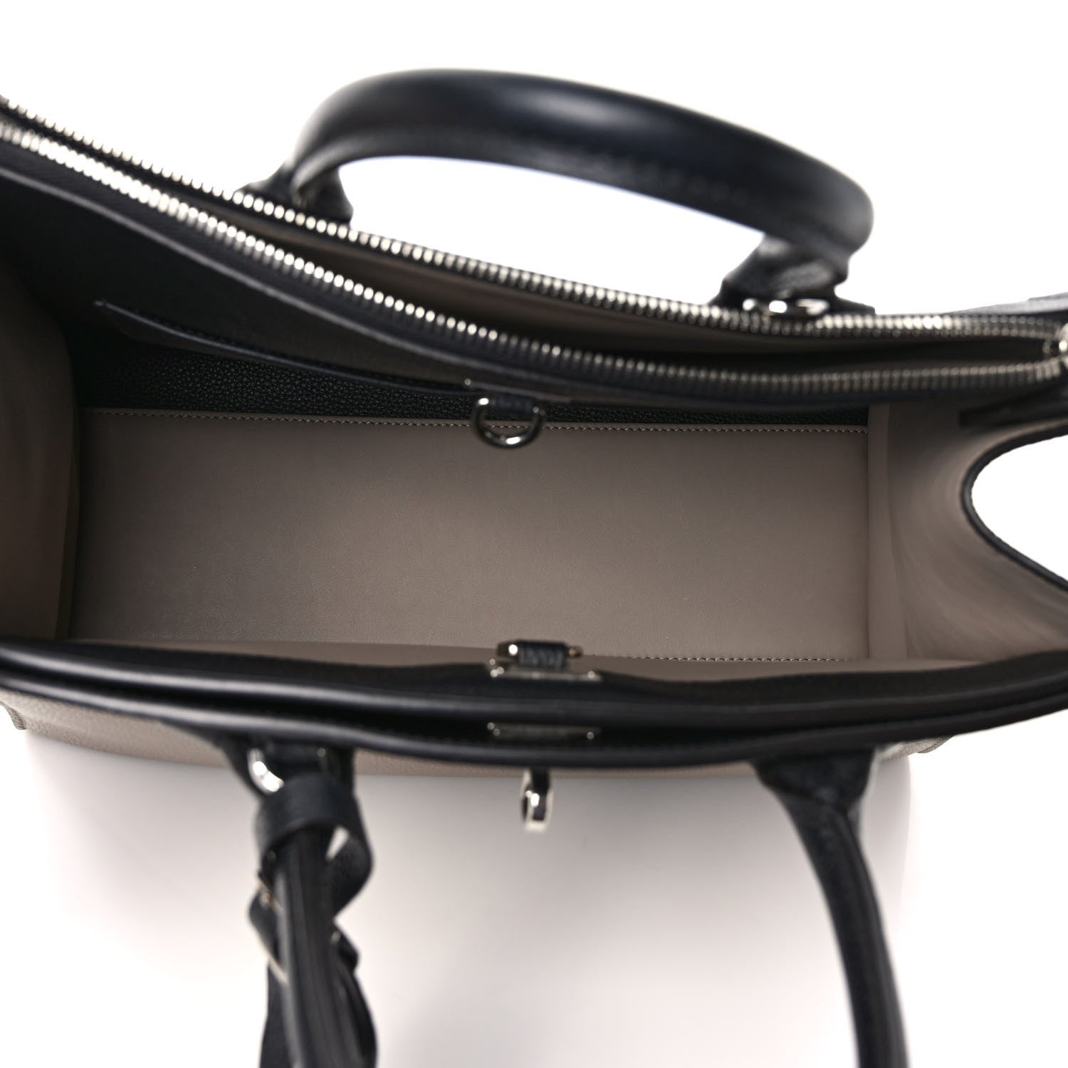 Louis Vuitton Taurillon City Steamer MM Black Beige 5 of 8