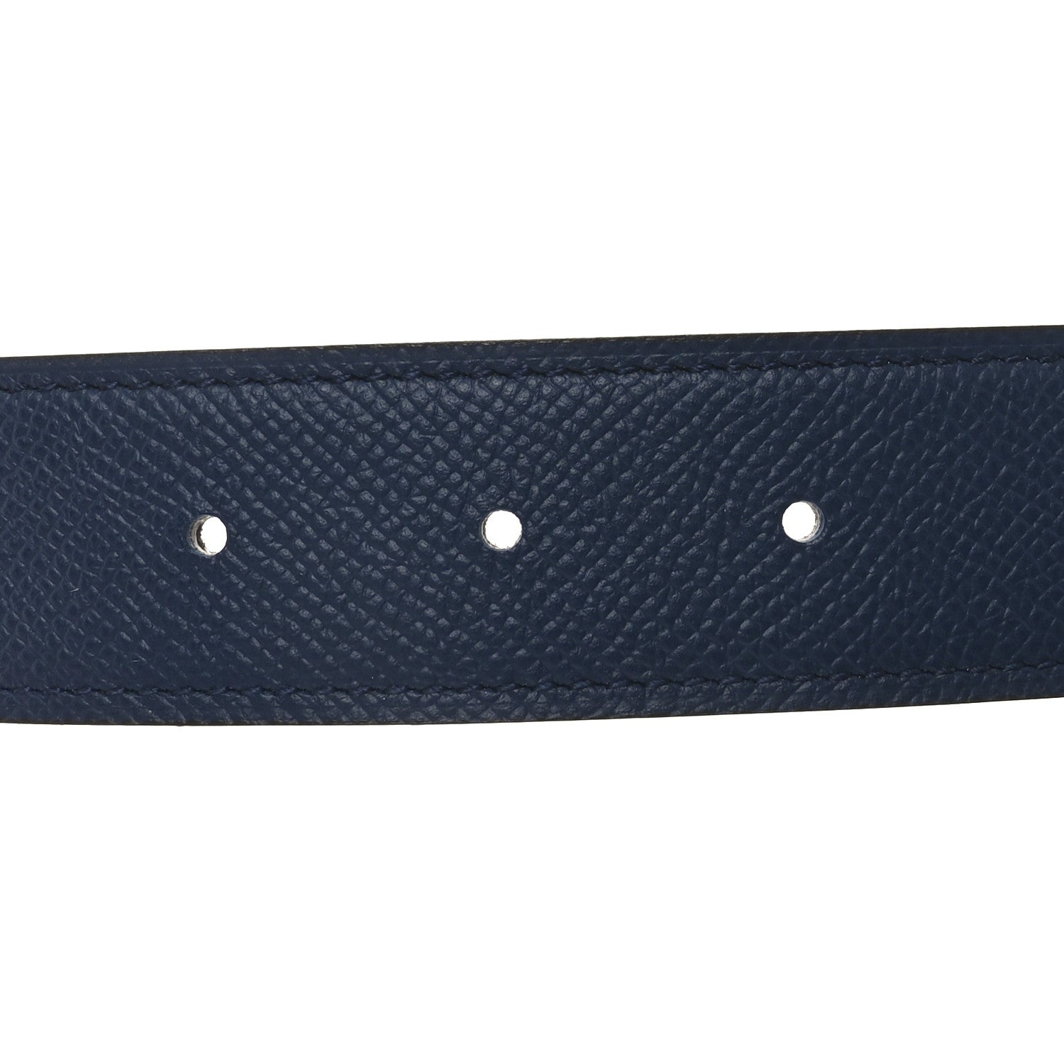 Hermes Epsom 32mm H Belt 90 36 Blue Nuit Chocolate 4 of 6
