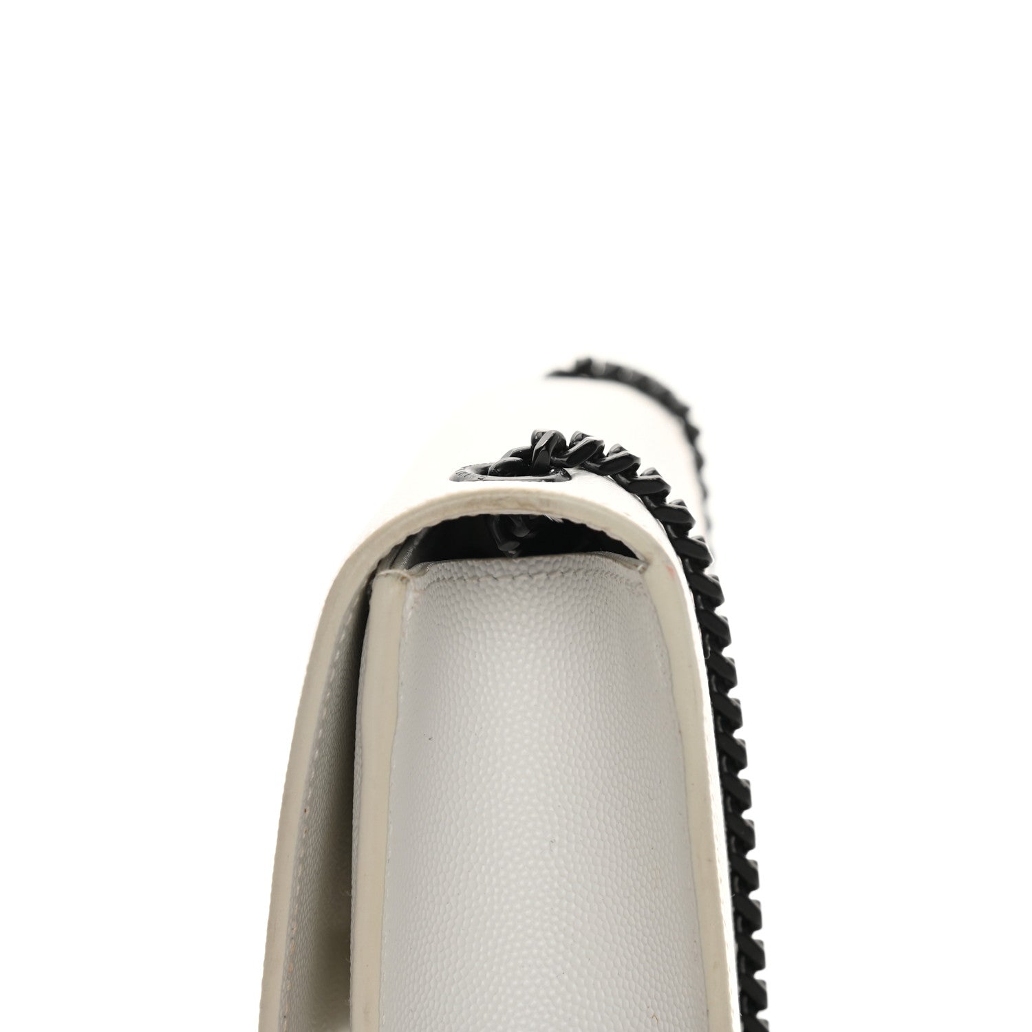 Saint Laurent Grain De Poudre Small Monogram Kate Satchel Porcellana Black 12 of 12