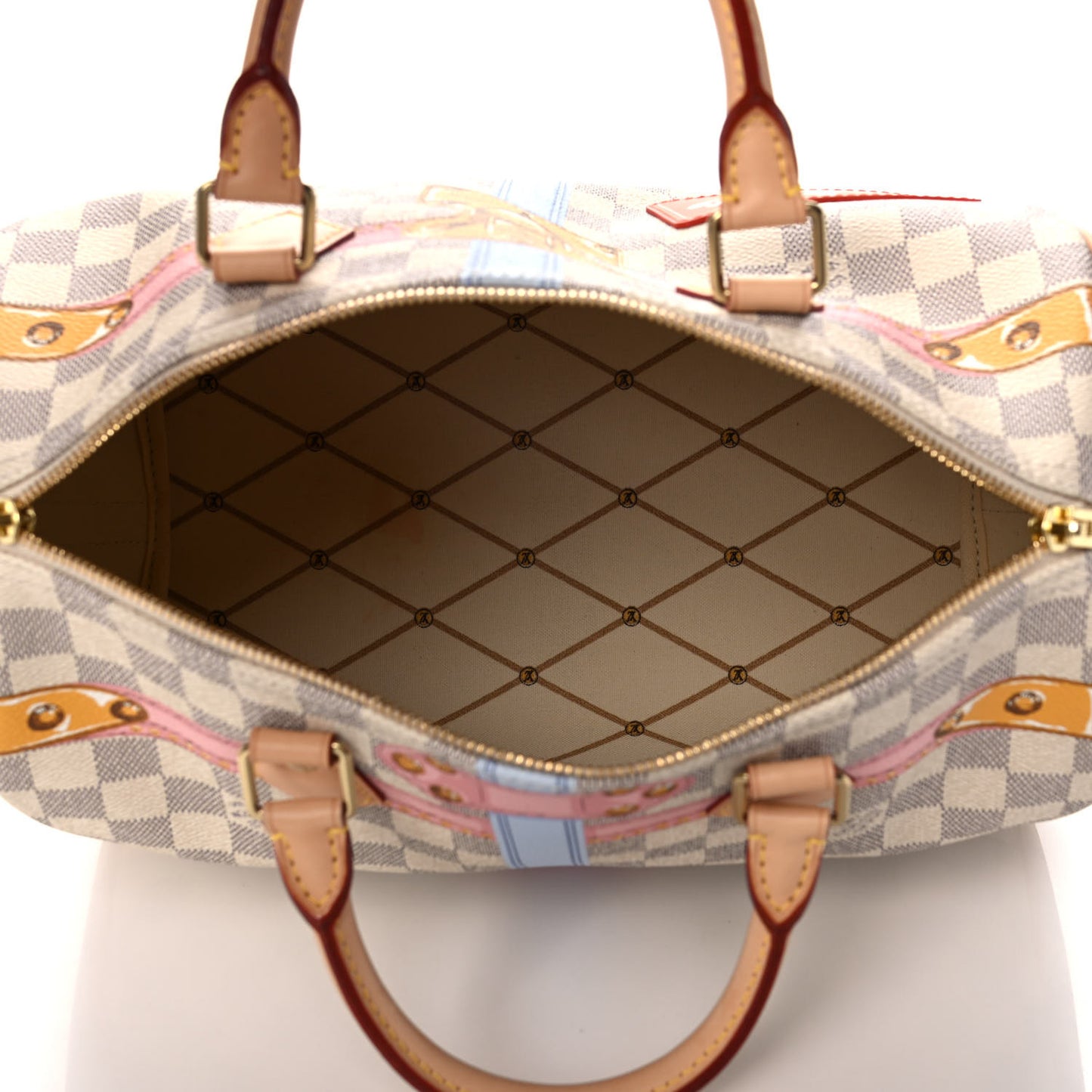 Damier Azur Summer Trunks Speedy Bandouliere 30