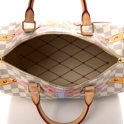 Louis Vuitton Damier Azur Summer Trunks Speedy Bandouliere 30 5 of 16