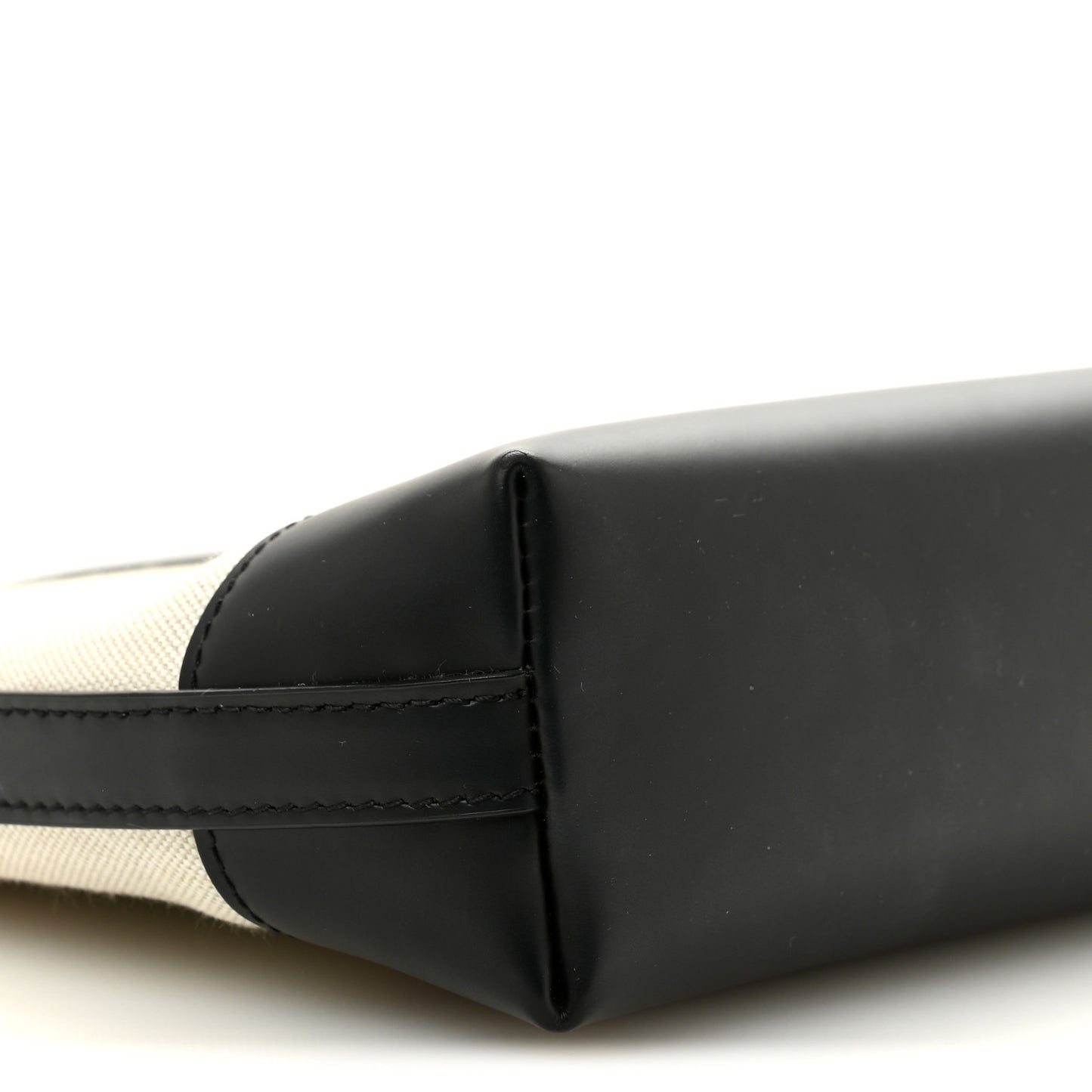 Cotton Canvas Pochette Crossbody Bag Black