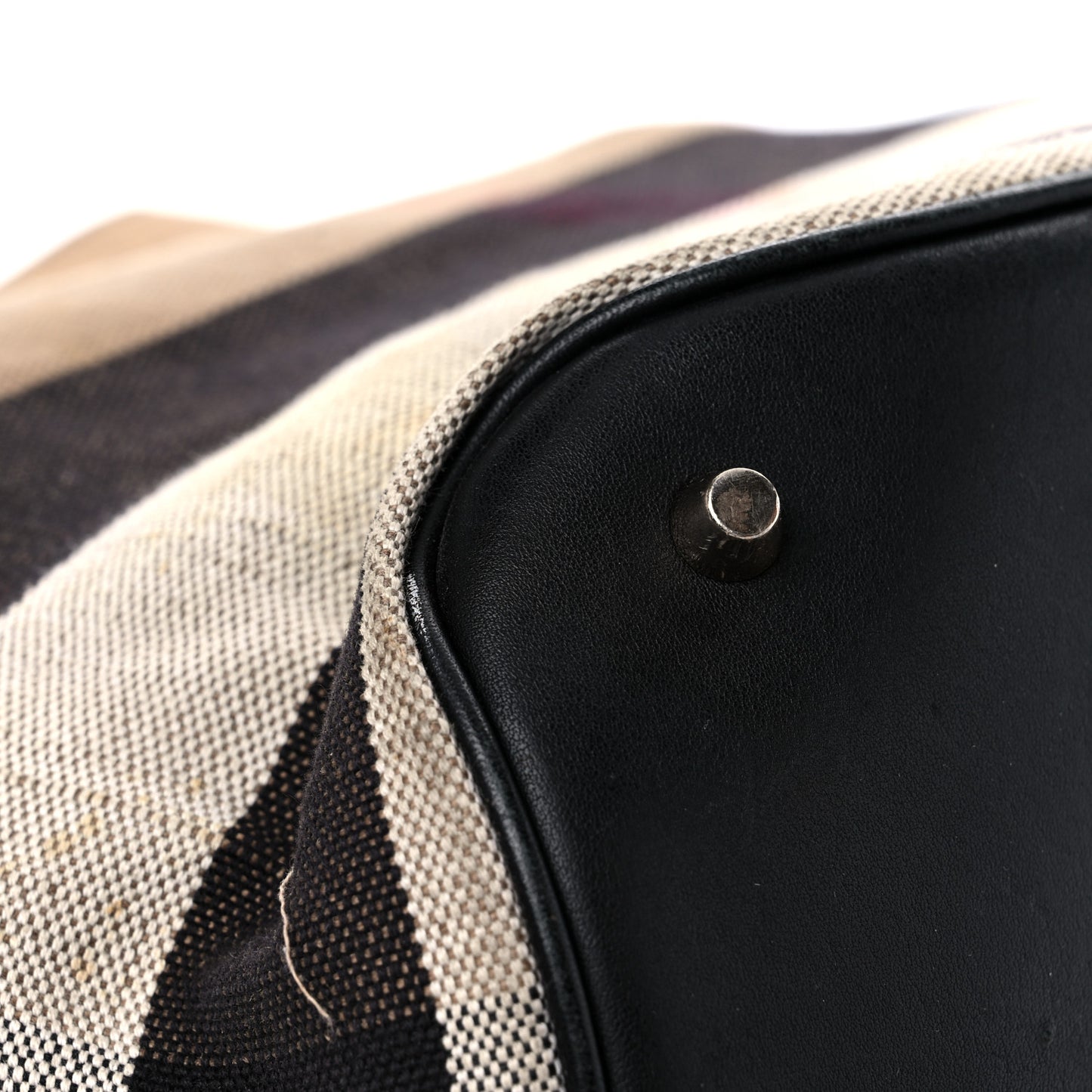 Canvas Mega Check Medium Ashby Hobo Black