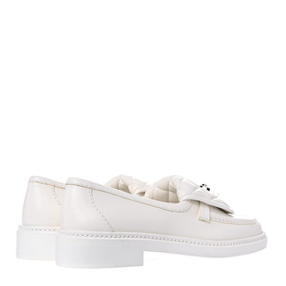 Chanel Lambskin Quilted CC Turnlock Loafers 35.5 White 4 of 9