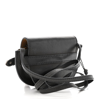 Loewe Grained Calfskin Mini Gate Western Crossbody Bag Black 3 of 13