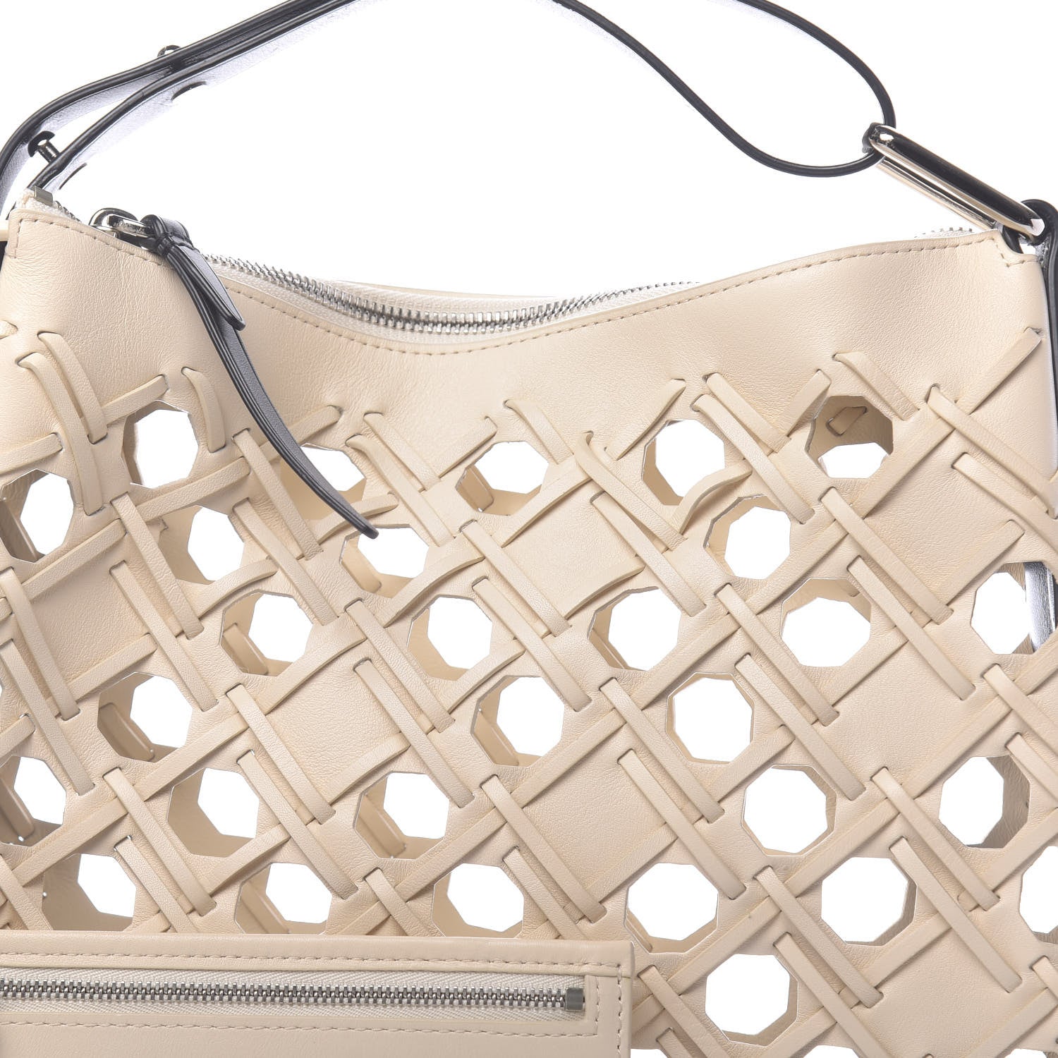 3.1 Phillip Lim 3.1 Lambskin Cutout Quill Triangle Bag Milk 10 of 10