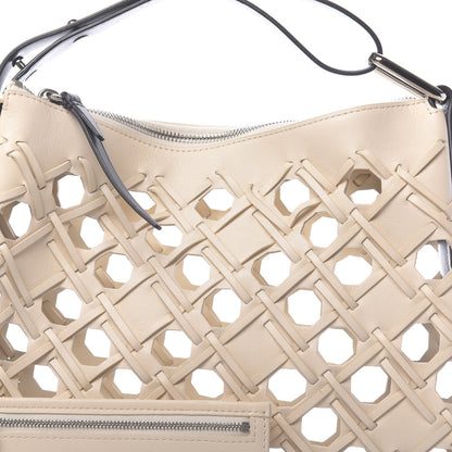 3.1 Phillip Lim 3.1 Lambskin Cutout Quill Triangle Bag Milk 10 of 10