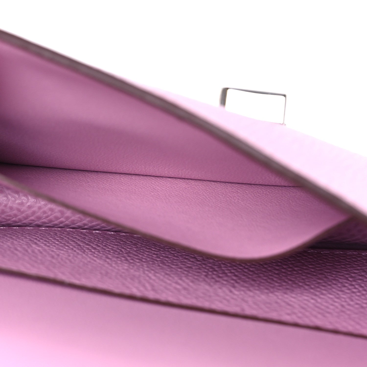 Hermes Epsom Constance Slim Wallet Mauve Sylvestre 8 of 13