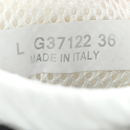 Chanel Nylon Suede Calfskin CC Sneakers 36 White Dark Grey 11 of 12