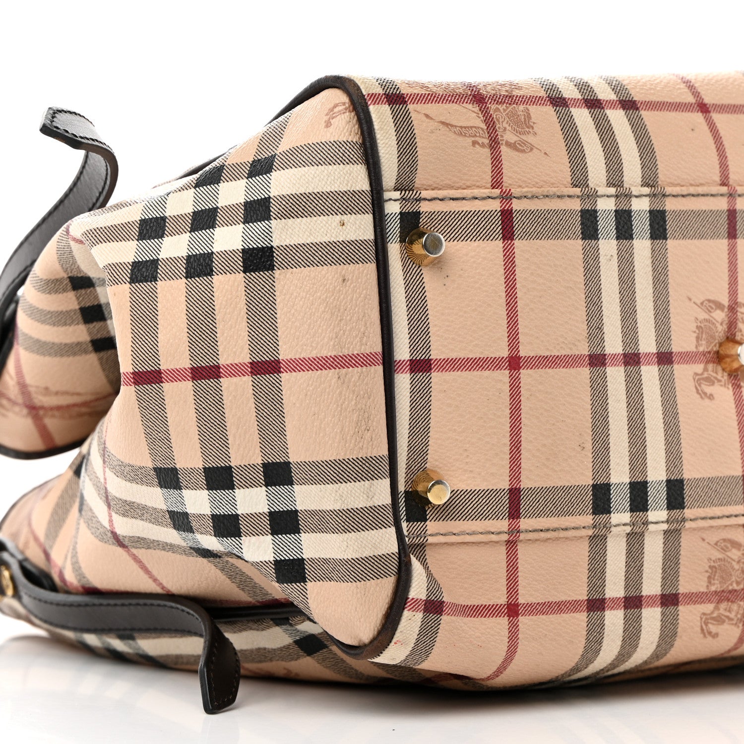 Burberry Haymarket Check Small Canterbury Tote Brown 10 of 19