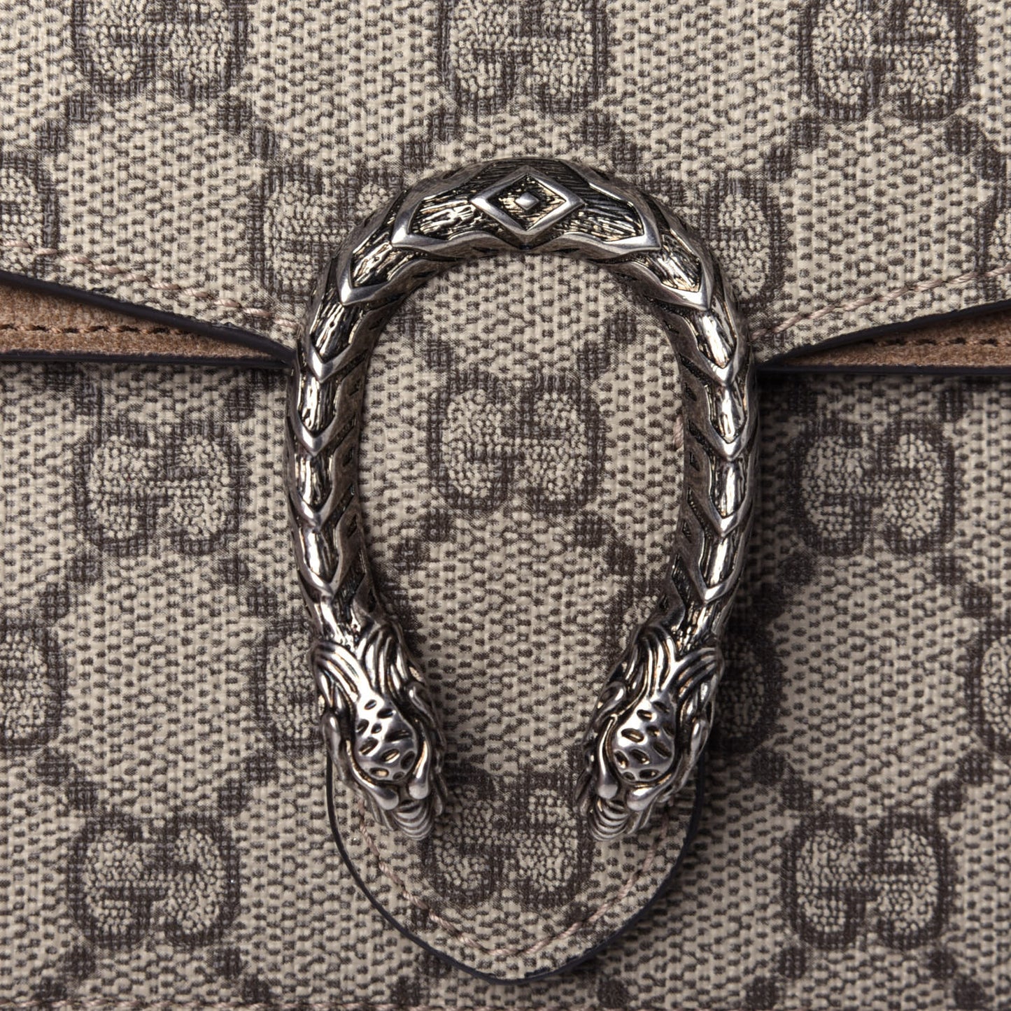GG Supreme Monogram Super Mini Dionysus Shoulder Bag Taupe