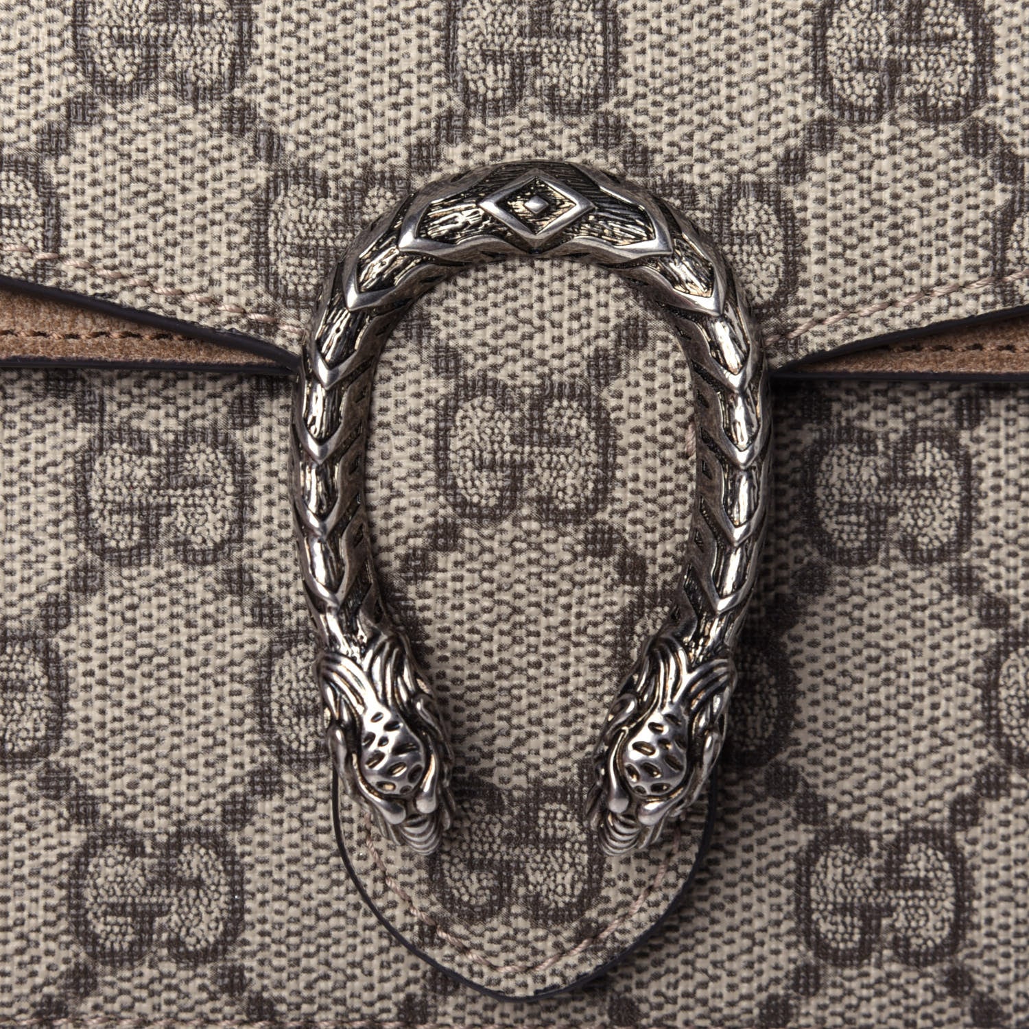 Gucci GG Supreme Monogram Super Mini Dionysus Shoulder Bag Taupe 8 of 10