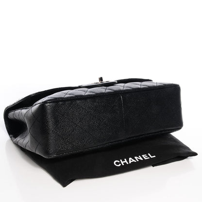 Chanel Caviar Jumbo Single Flap Black 4 of 8