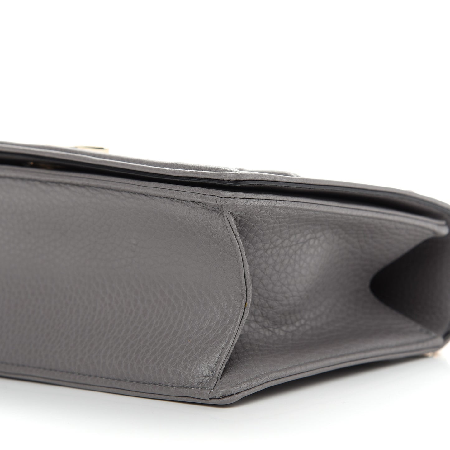 Grained Calfskin Medium Diorama Flap Bag Gris