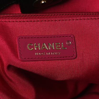 Chanel Shiny Aged Calfskin Shopping Bag Black 8 of 10