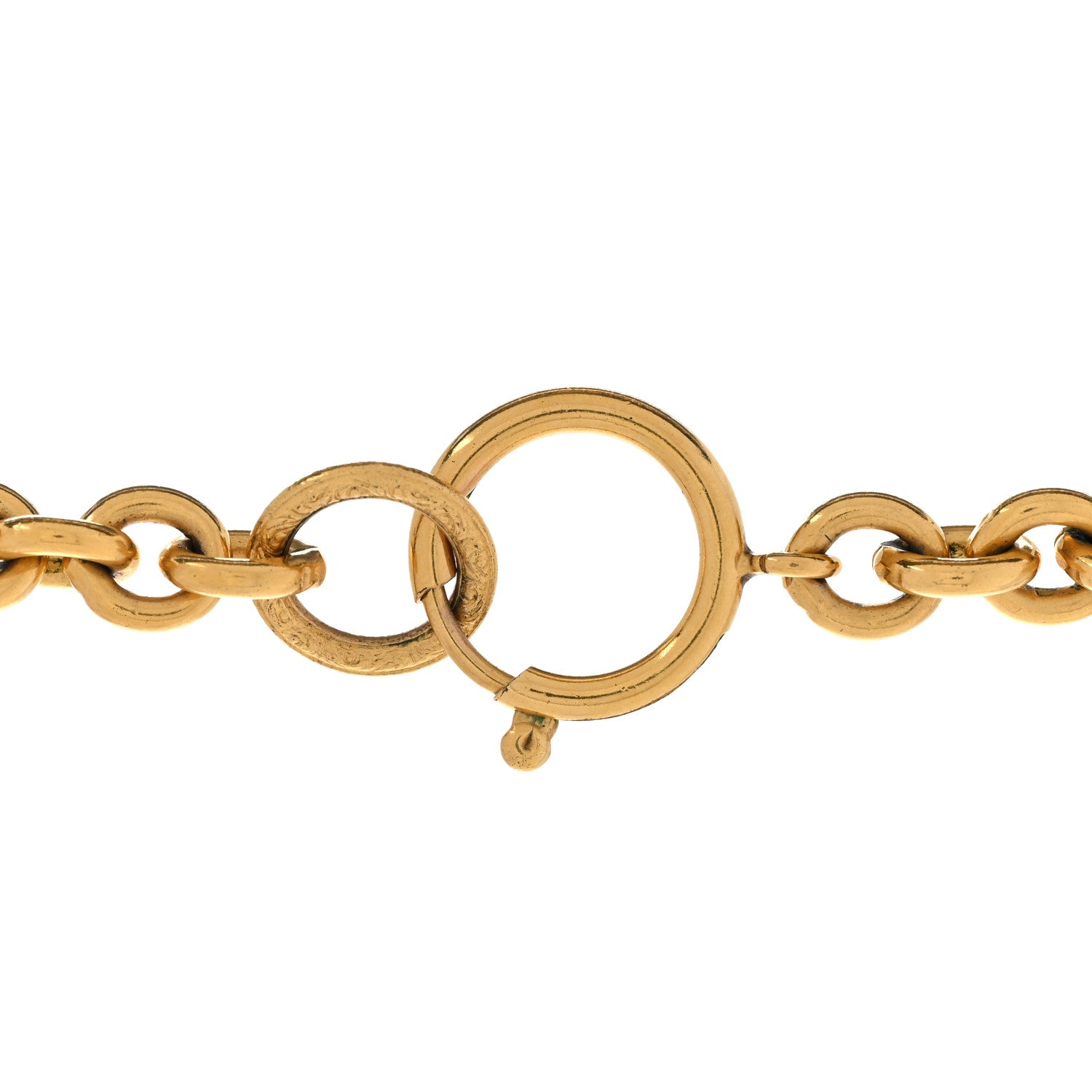 Chanel Metal CC Chain Pendant Necklace Gold 5 of 8