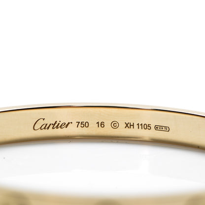 Cartier 18K Yellow Gold LOVE Bracelet 16 5 of 6