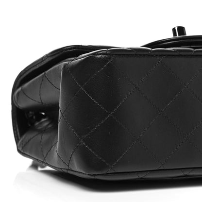 Chanel Lambskin Quilted Mini Square Flap So Black 6 of 10
