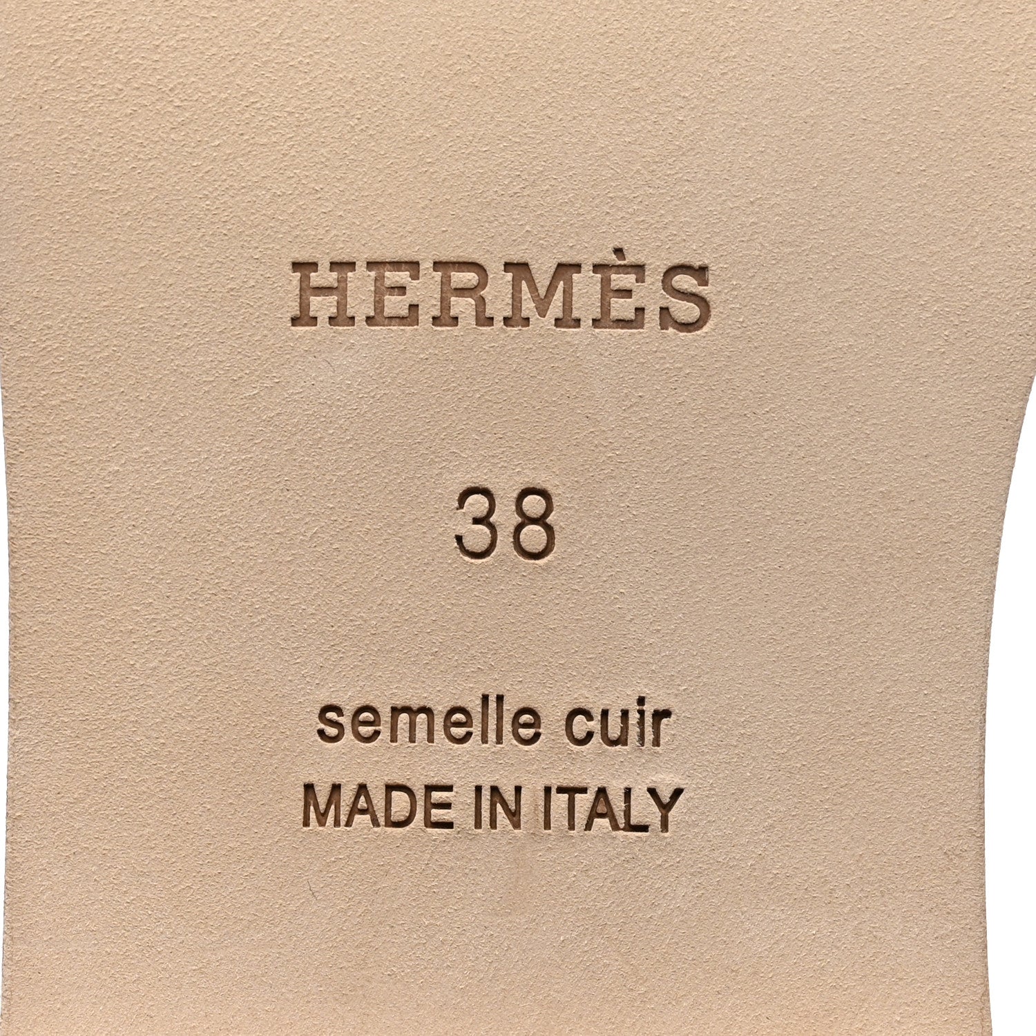 Hermes Epsom Oran Sandals 38 Vert Jade 8 of 9