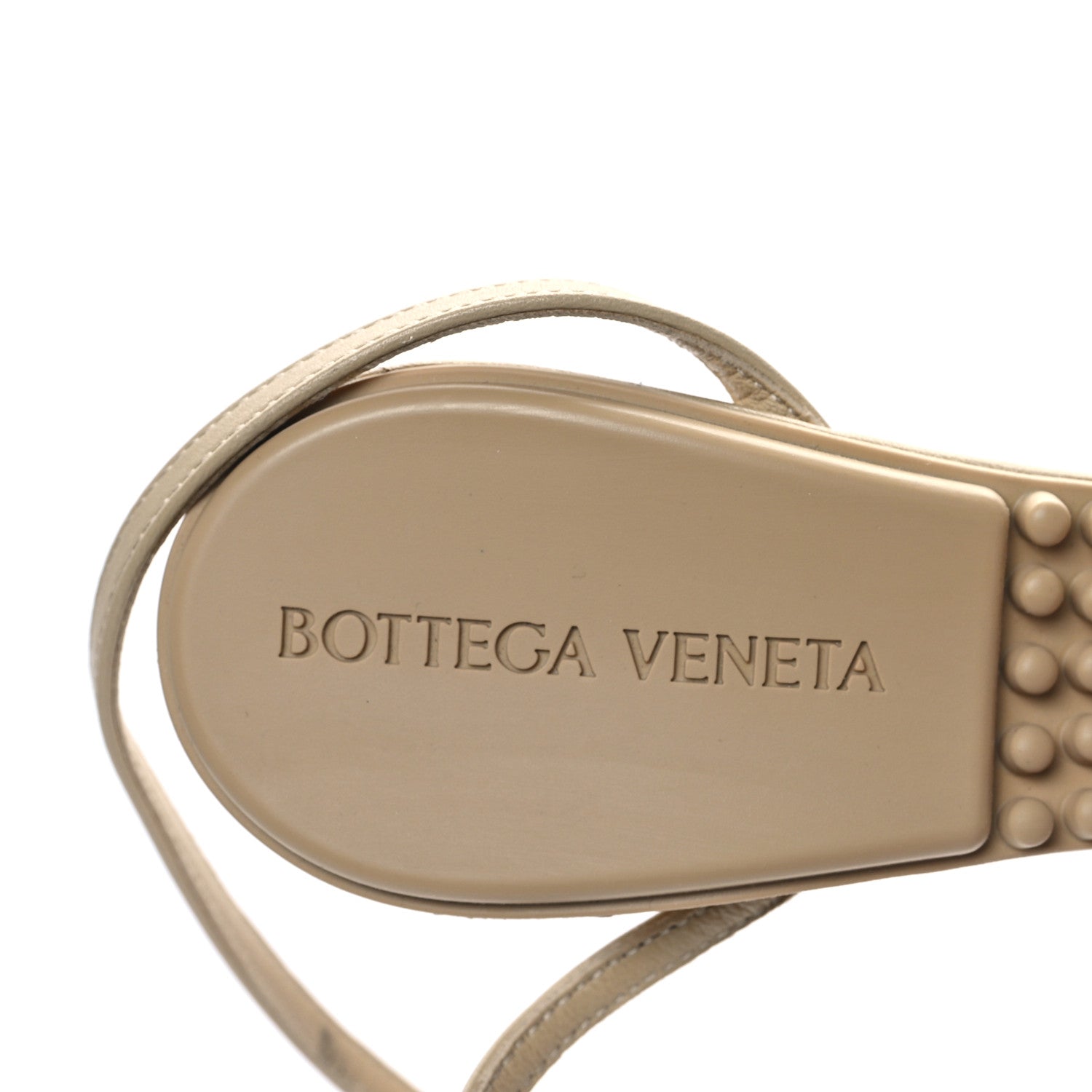 Bottega Veneta Lambskin Dot 90mm Sandals 36 Cane Sugar 8 of 8