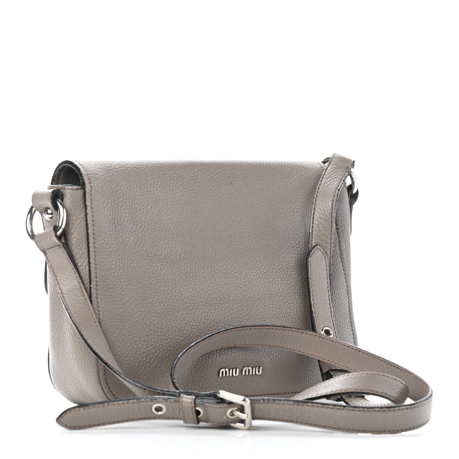 Miu Miu Vitello Phenix Shoulder Bag Argilla 2 of 5