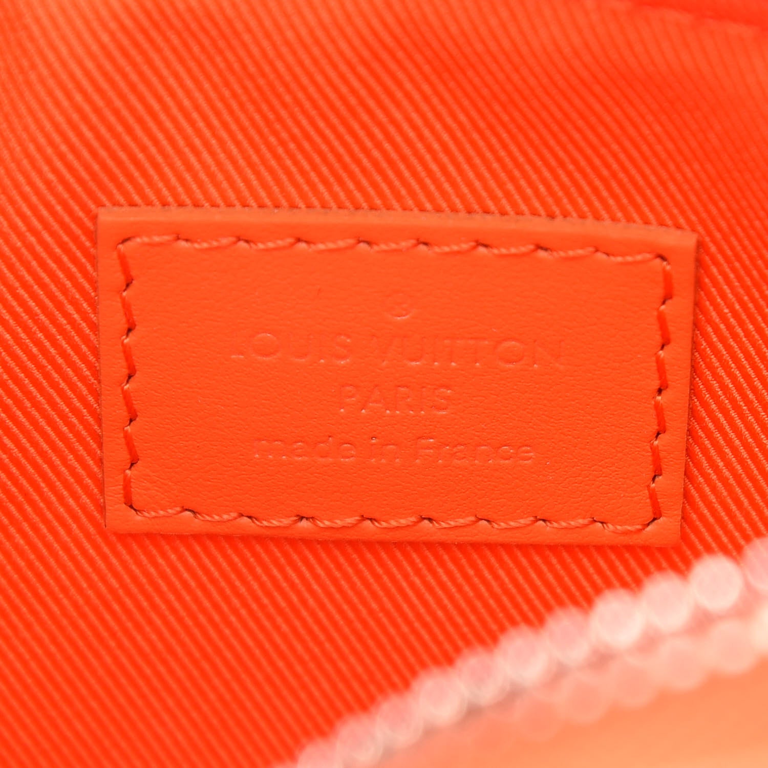 Louis Vuitton Grained Calfskin Aerogram Keepall XS Orange 6 of 8