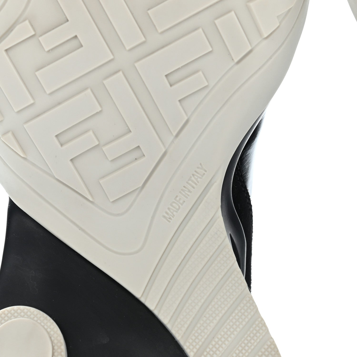 Fendi Vernice High-Tech Womens FFluid Zip Up Sneakers 38.5 Black White 11 of 13