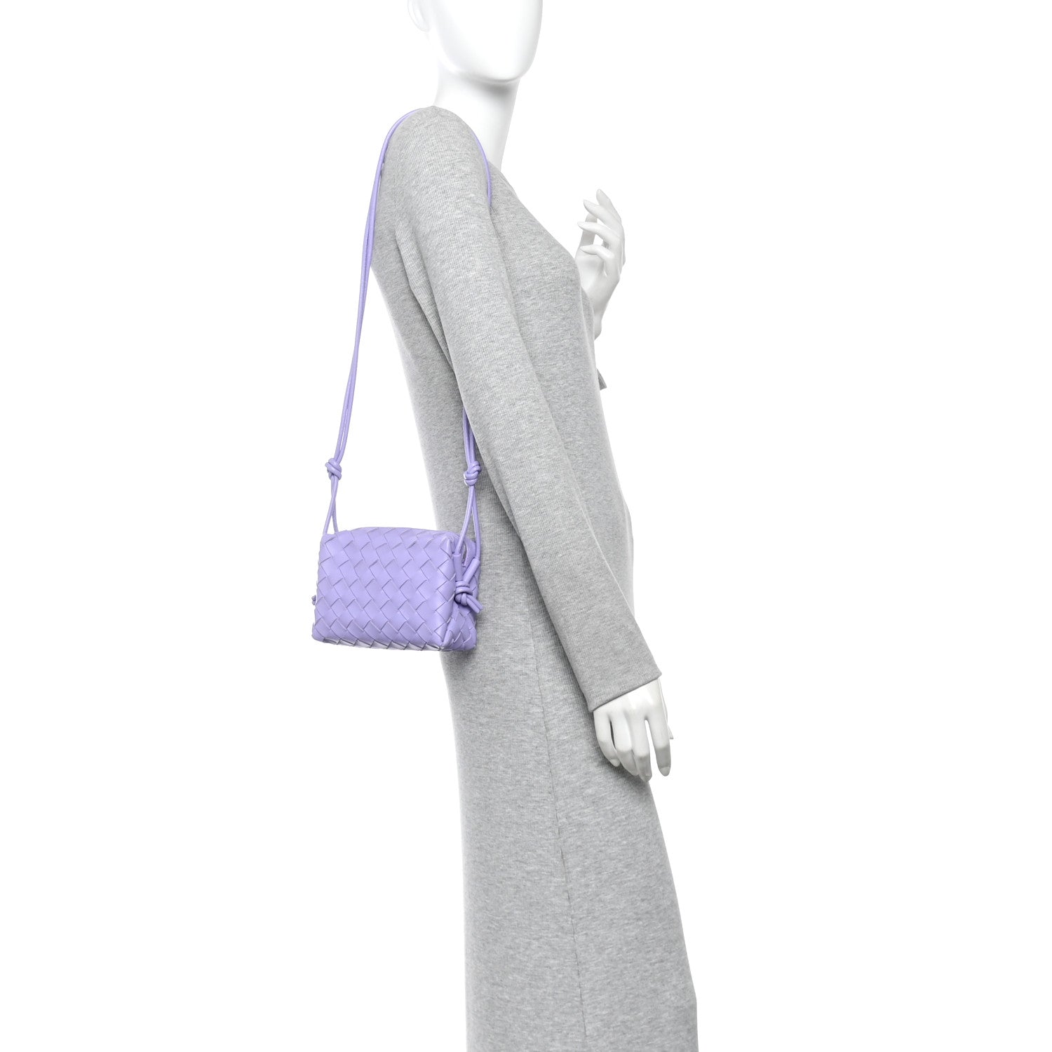 Bottega Veneta Nappa Intrecciato Mini Loop Camera Bag Wisteria 2 of 9