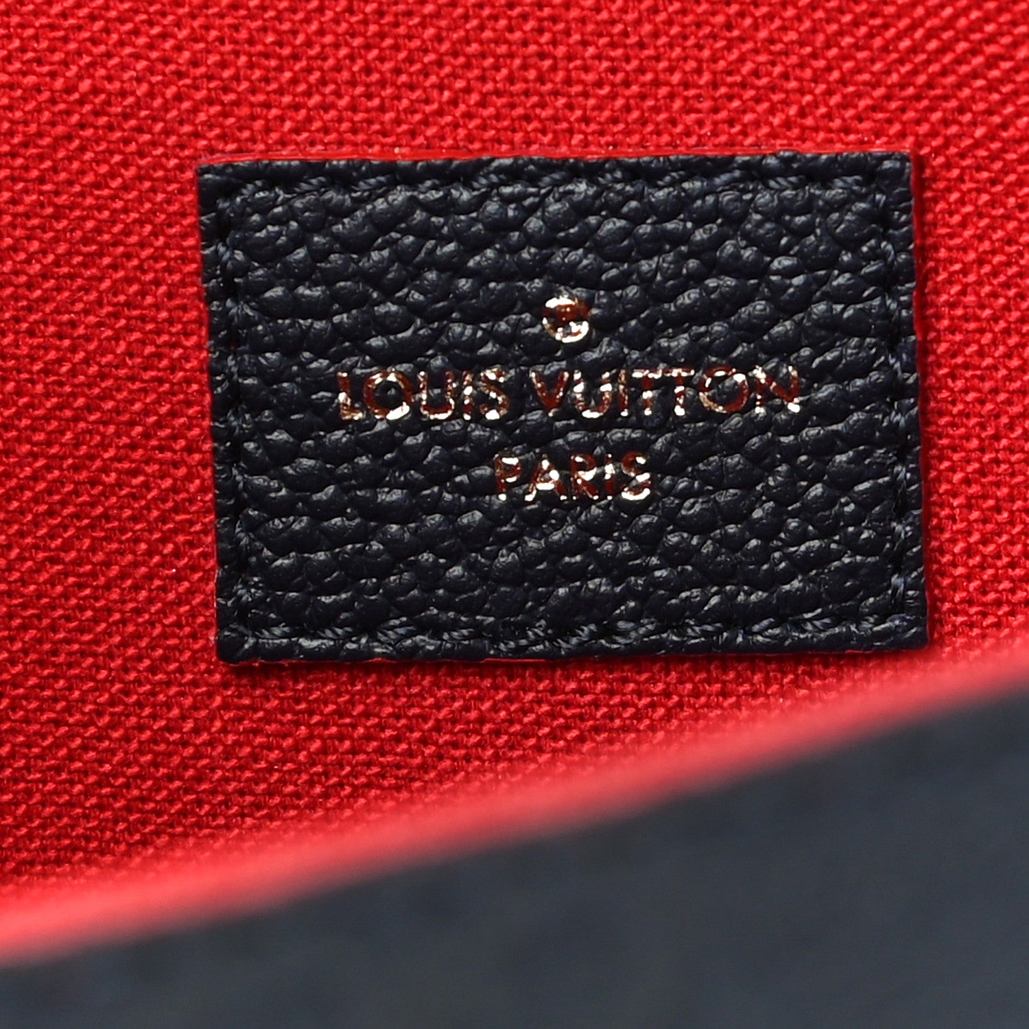 Louis Vuitton Empreinte Pochette Felicie Chain Wallet Marine Rouge 7 of 14
