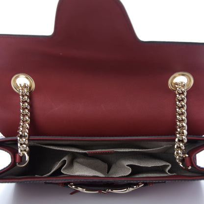 Gucci Microguccissima Medium Emily Chain Shoulder Bag Red 5 of 9