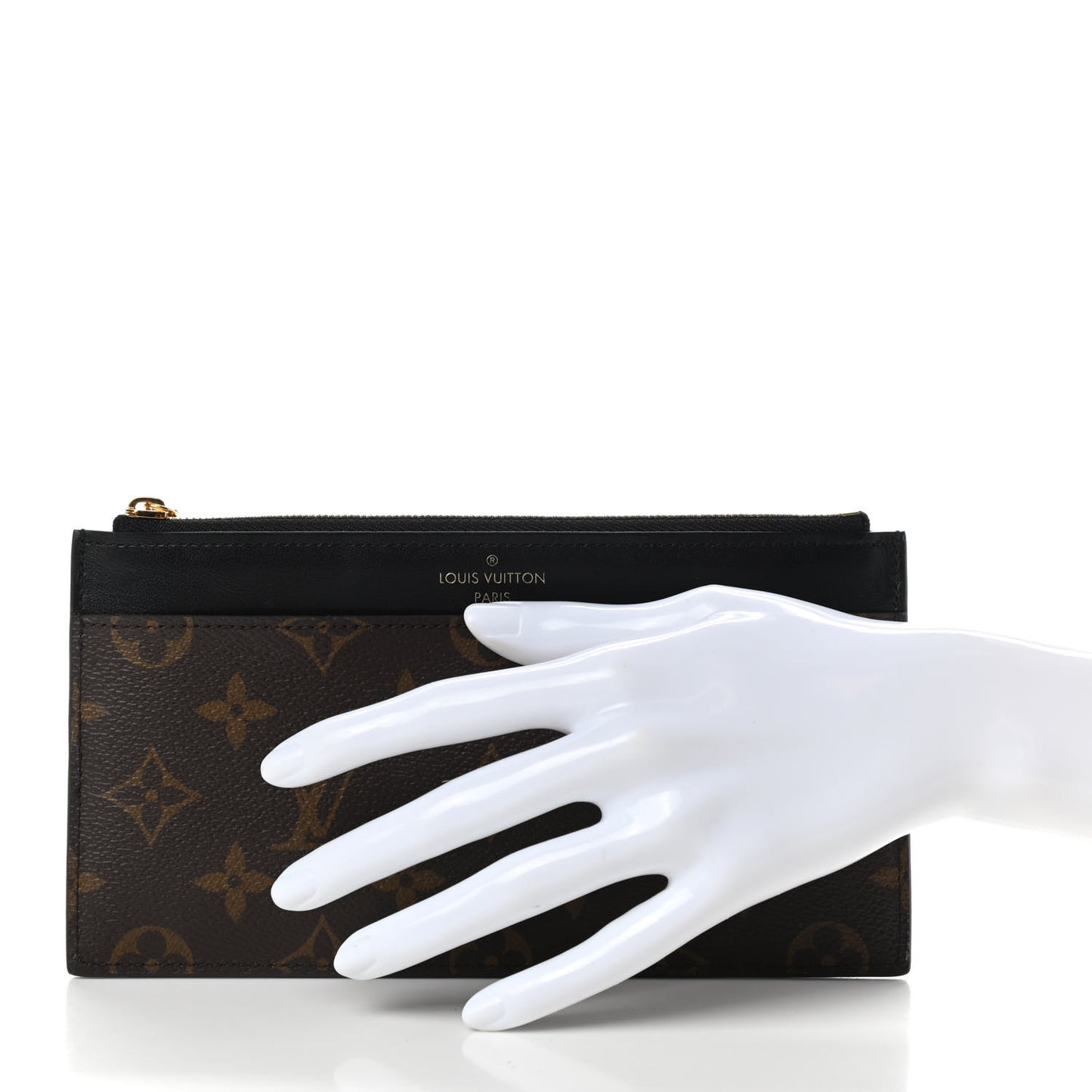 Monogram Slim Purse Black