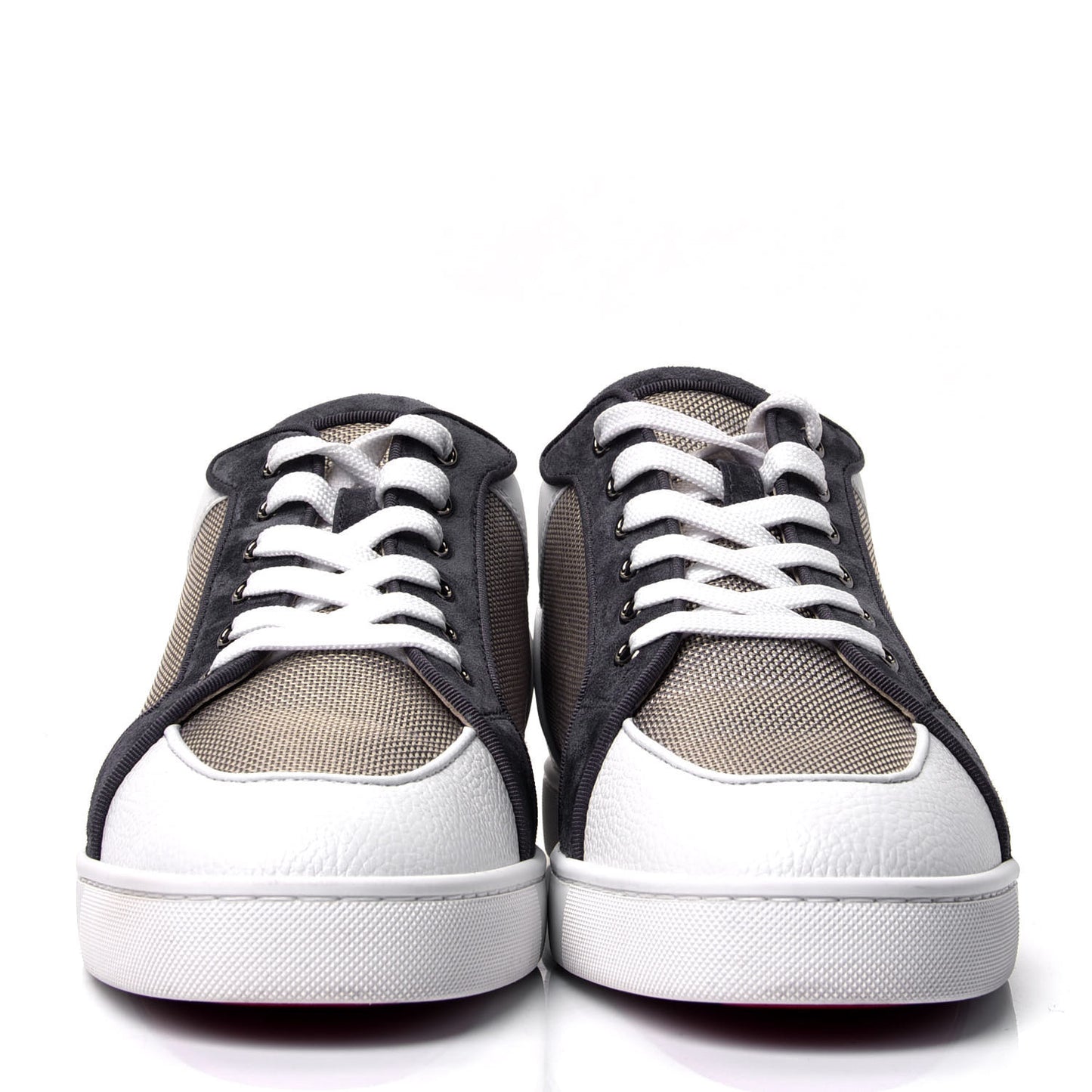 Calfskin Mens Rantulow Orlato Flat Sneakers 45 White Grey